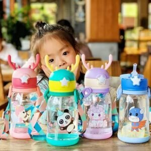 Deer Horn Shape Plastic Water Bottle